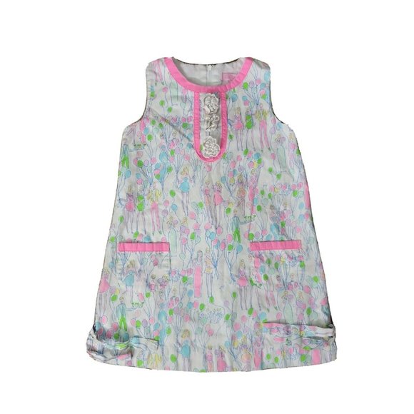 Lilly Pulitzer Other - Lilly Pulitzer GIRL 6 YOUTH Holy Grail POP Dress Balloons Celebration Holy Grail